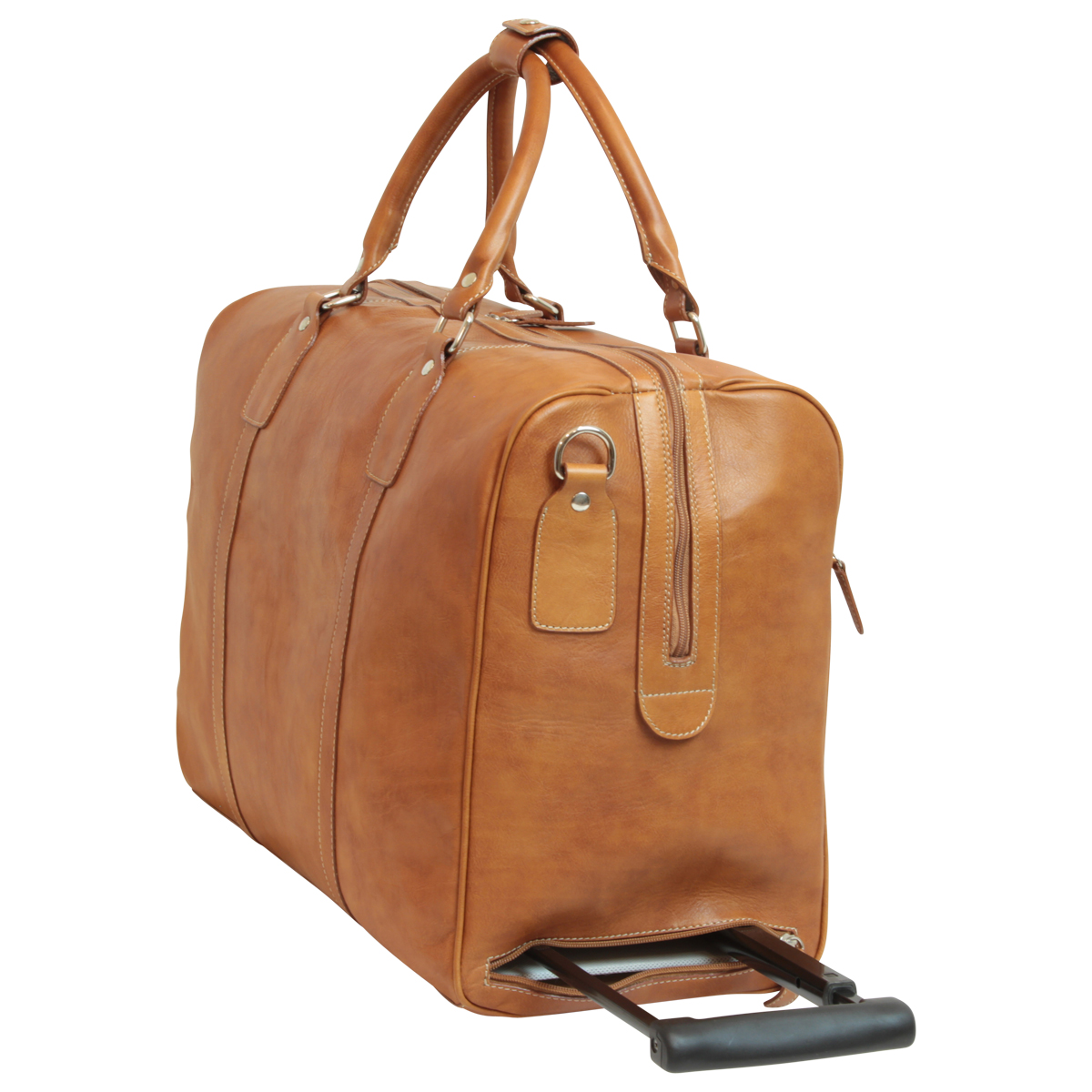 Oiled Calfskin leather duffel bag - Colonial Brown | 001561CO | EURO | Old Angler Firenze