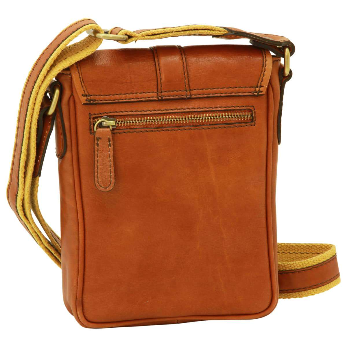 Borsa a tracolla in pelle. Gold | 031191CO | Old Angler Firenze