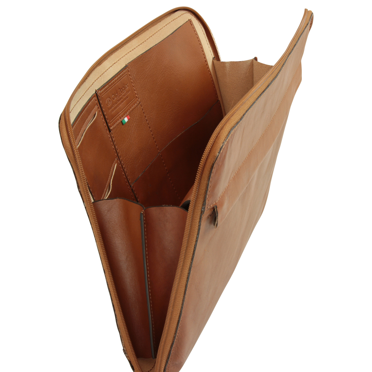 Leather Folder - Brown Colonial | 056889CO UK | Old Angler Firenze