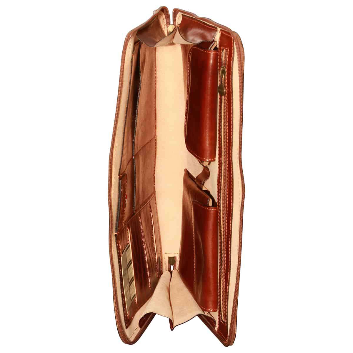 Leather Folder - Brown | 056805MA UK | Old Angler Firenze