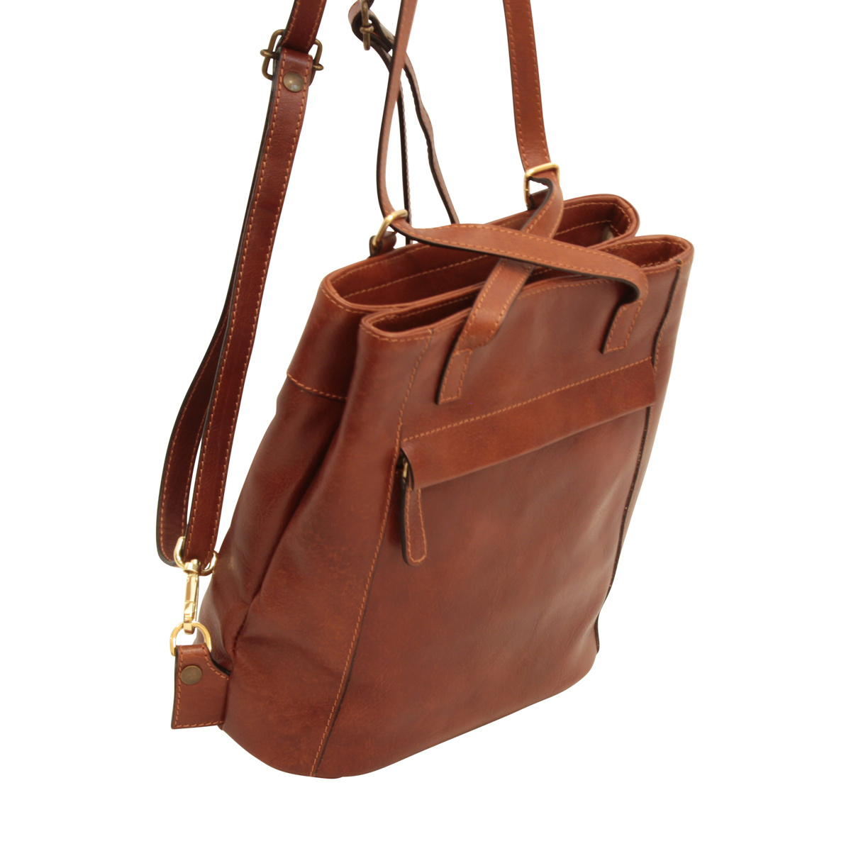 Leather Backpack Shoulder | 067393MA | EURO | Old Angler Firenze