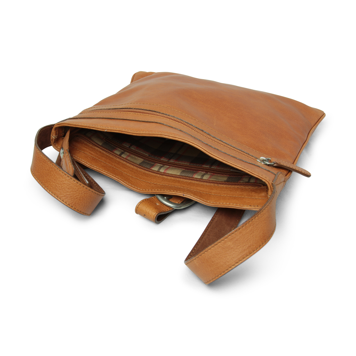 Leather cross body bag - colonial|069789CO|Old Angler Firenze