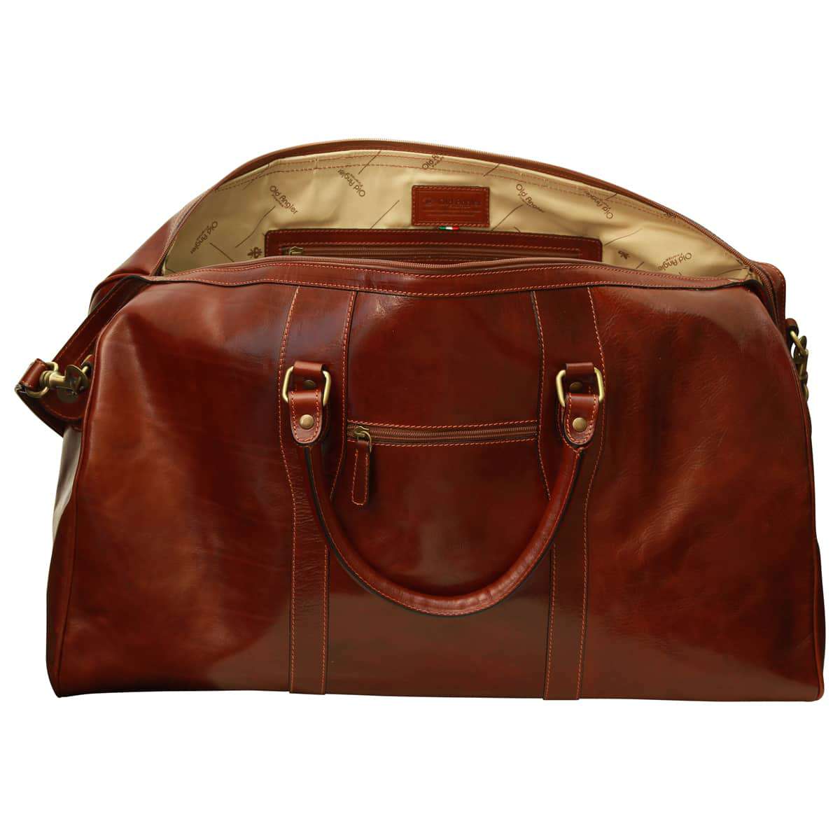 Weekend travel bag - Brown | 107405MA UK | Old Angler Firenze