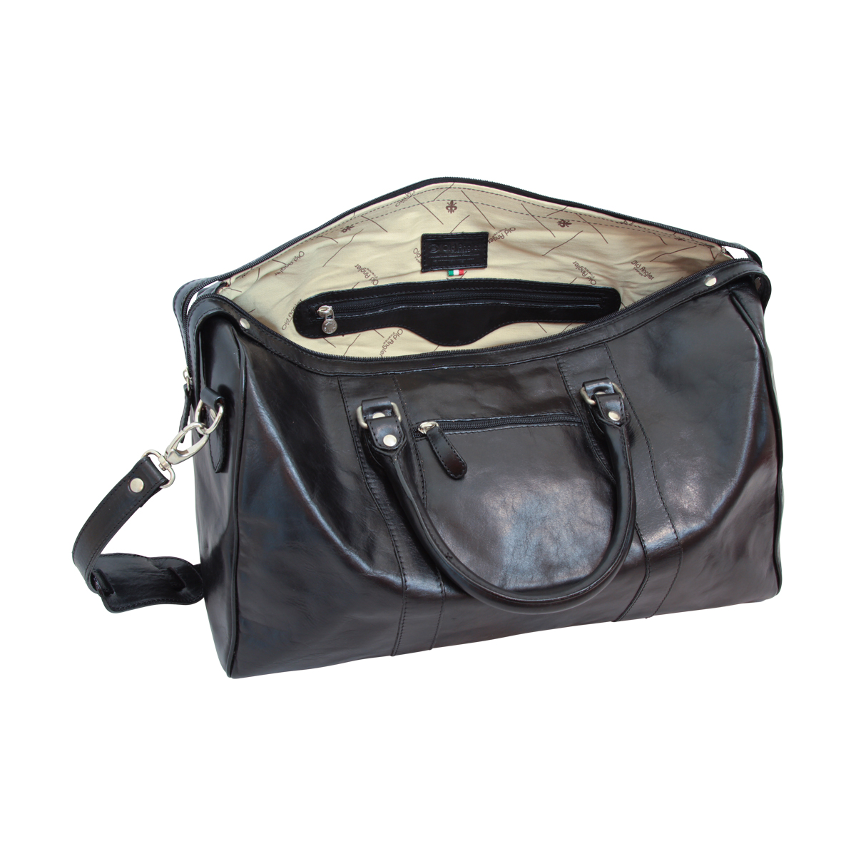 Travel Bag with shoulder strap | 108889NE | EURO | Old Angler Firenze