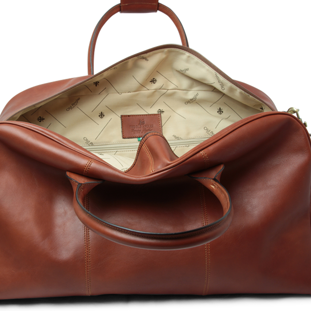 All in one leather bag - brown|403991MA|Old Angler Firenze