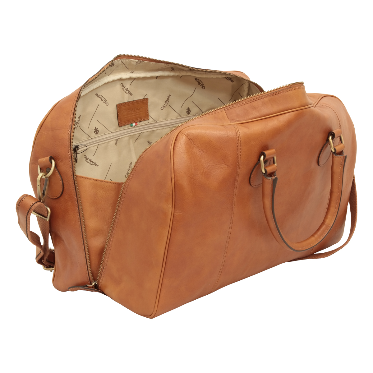 Leather Duffel Bag - Colonial | 404289CO UK | Old Angler Firenze