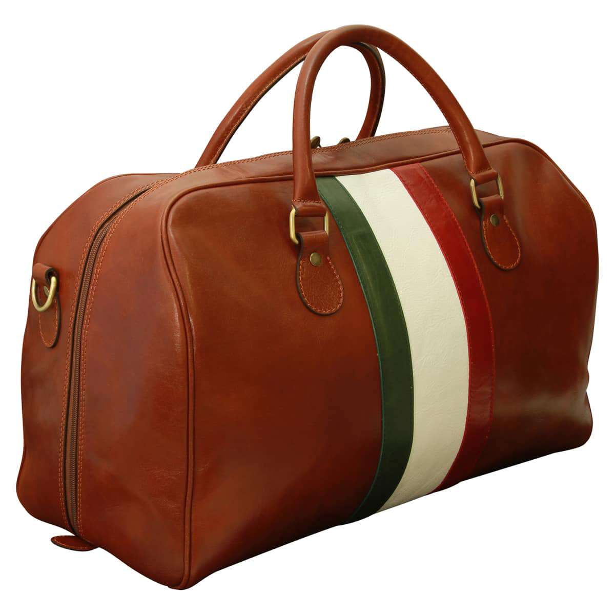 Cowhide Duffel bag - Chestnut | 404889MA | EURO | Old Angler Firenze