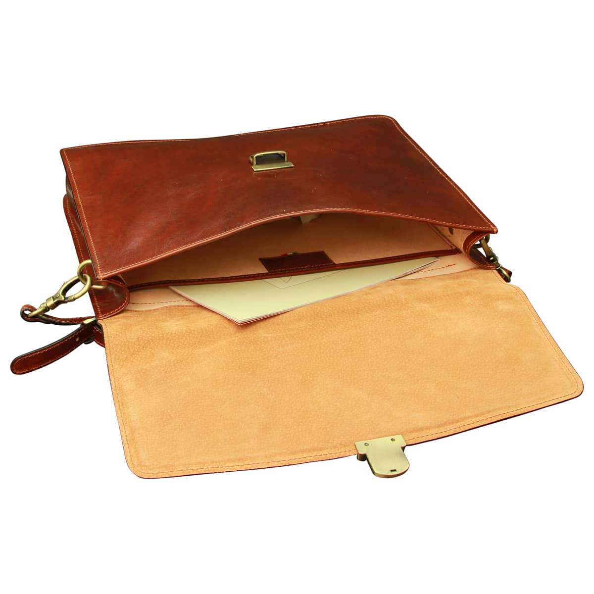 Business Briefcase - Brown | 407505MA | EURO | Old Angler Firenze
