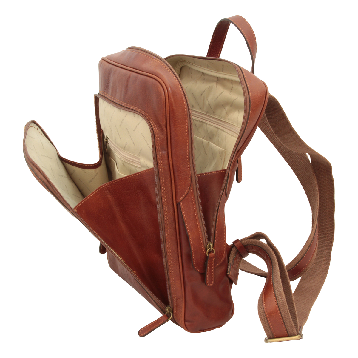 Leather Backpack | 414193MA US | Old Angler Firenze