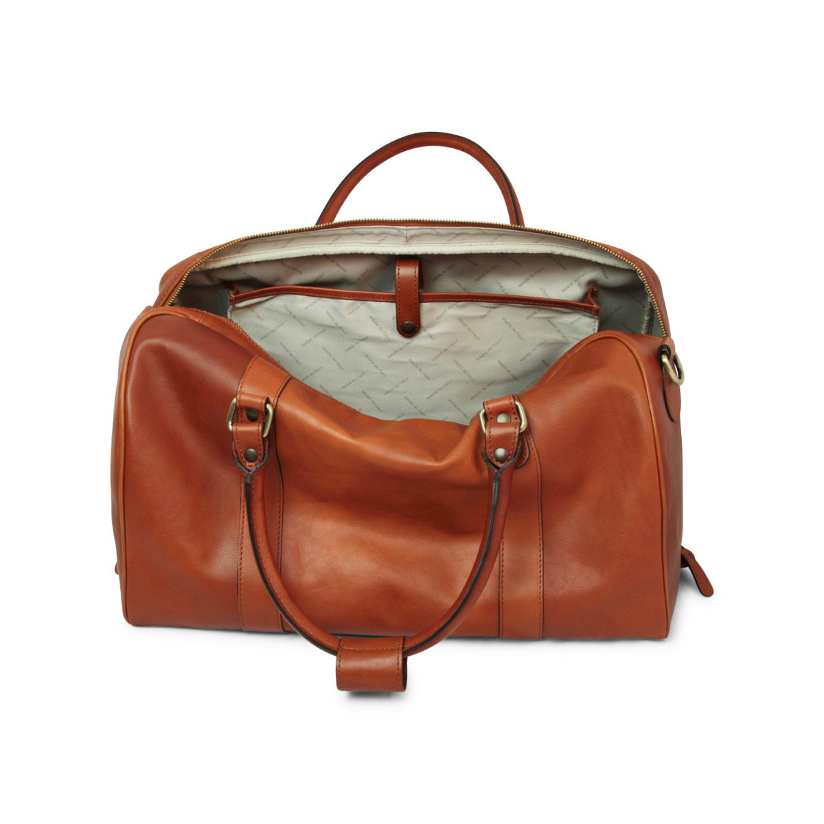 Full grain leather travel bag - gold|Full grain leather travel bag - gold|Old Angler Firenze