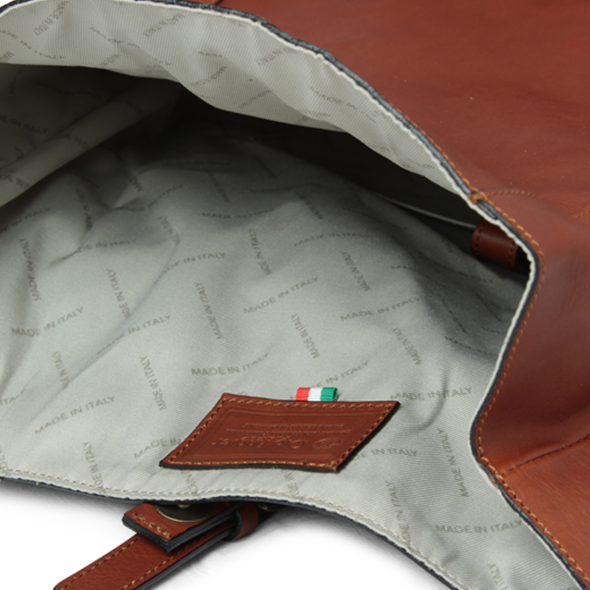 Full grain Leather backpack - Brown|415191MA|Old Angler Firenze