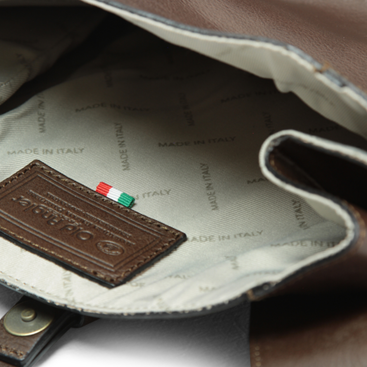 Full grain leather back pack - dark brown|415191TM|Old Angler Firenze