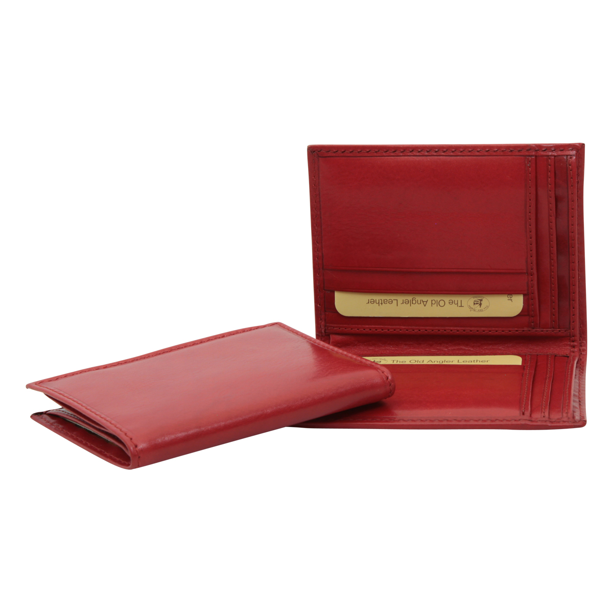 Leather wallet - red | 500689RO UK | Old Angler Firenze