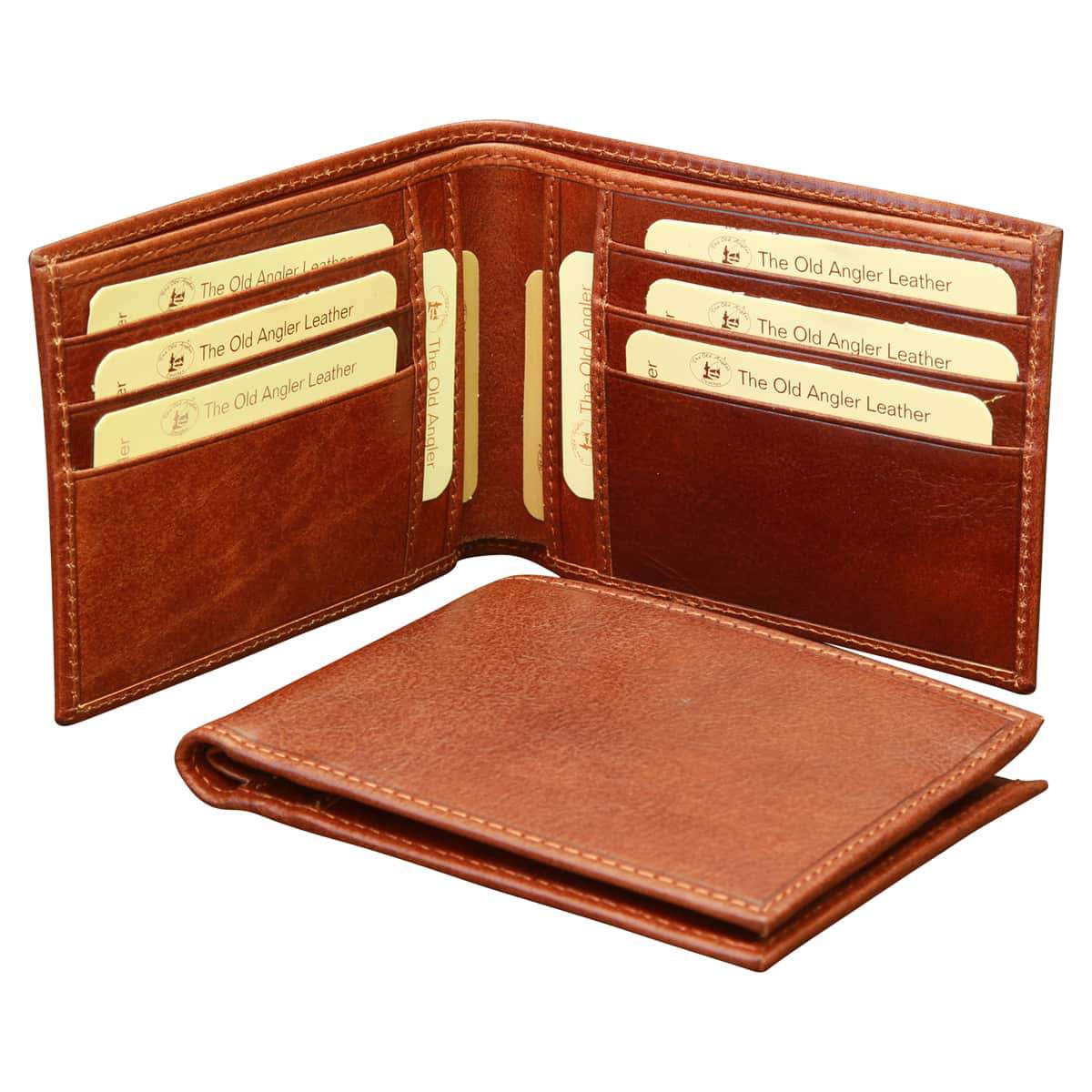 Cowhide leather Bifold Wallet - Brown | 800905MA US | Old Angler Firenze