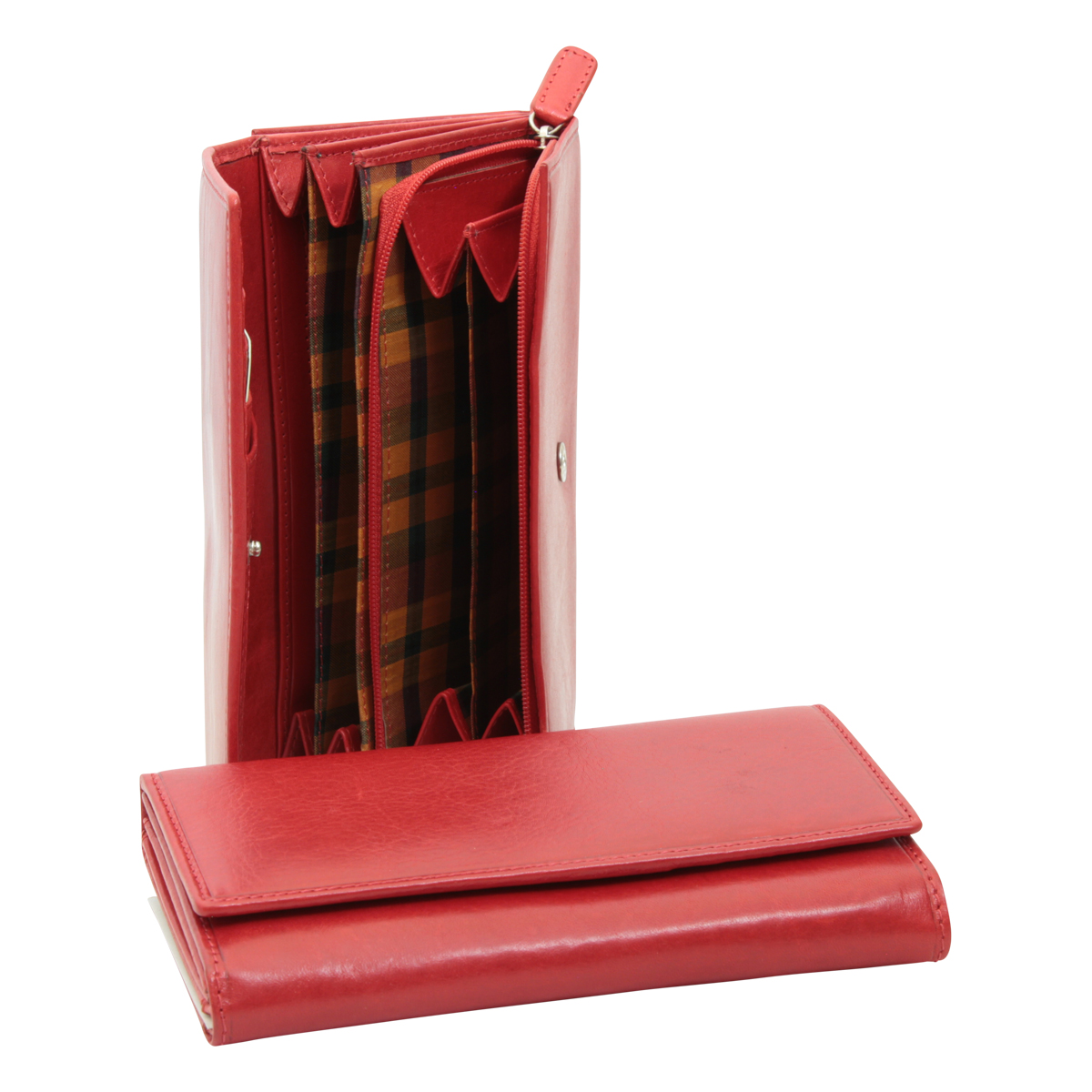Women's leather wallet - red|503289RO|Old Angler Firenze