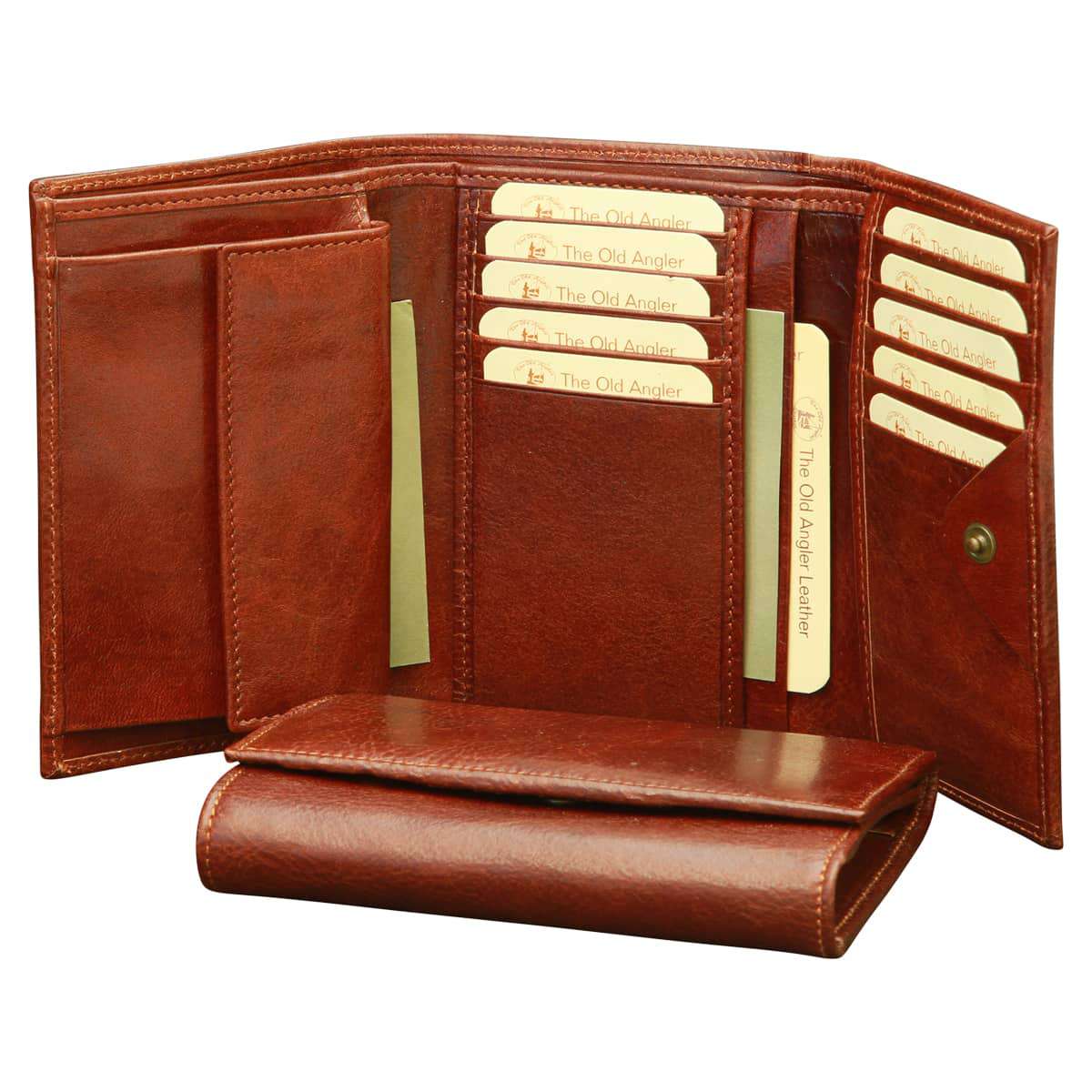 Women's Leather Trifold Wallet | 803405MA US | Old Angler Firenze