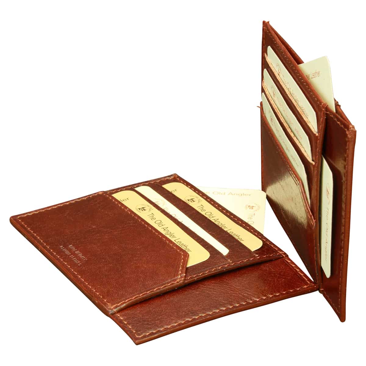 Italian leather credit card holder - Brown | 804005MA US | Old Angler Firenze