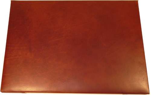 Cowhide leather desk pad - Brown | 755805MA | EURO | Old Angler Firenze