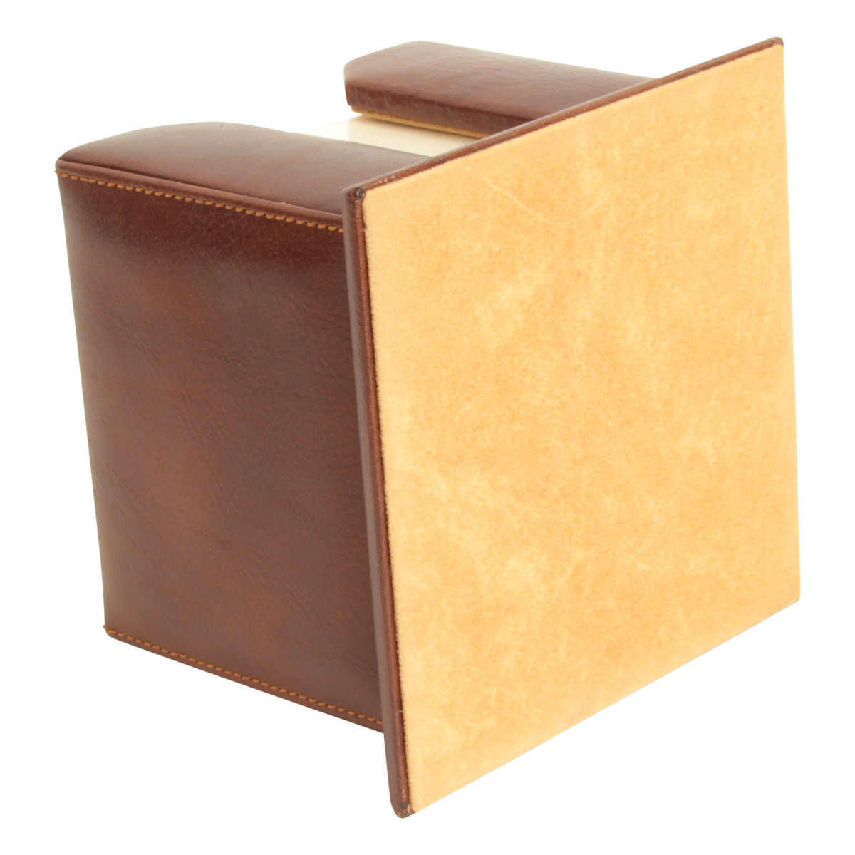 Leather Memo Pad Holder - Brown | 754405MA | EURO | Old Angler Firenze