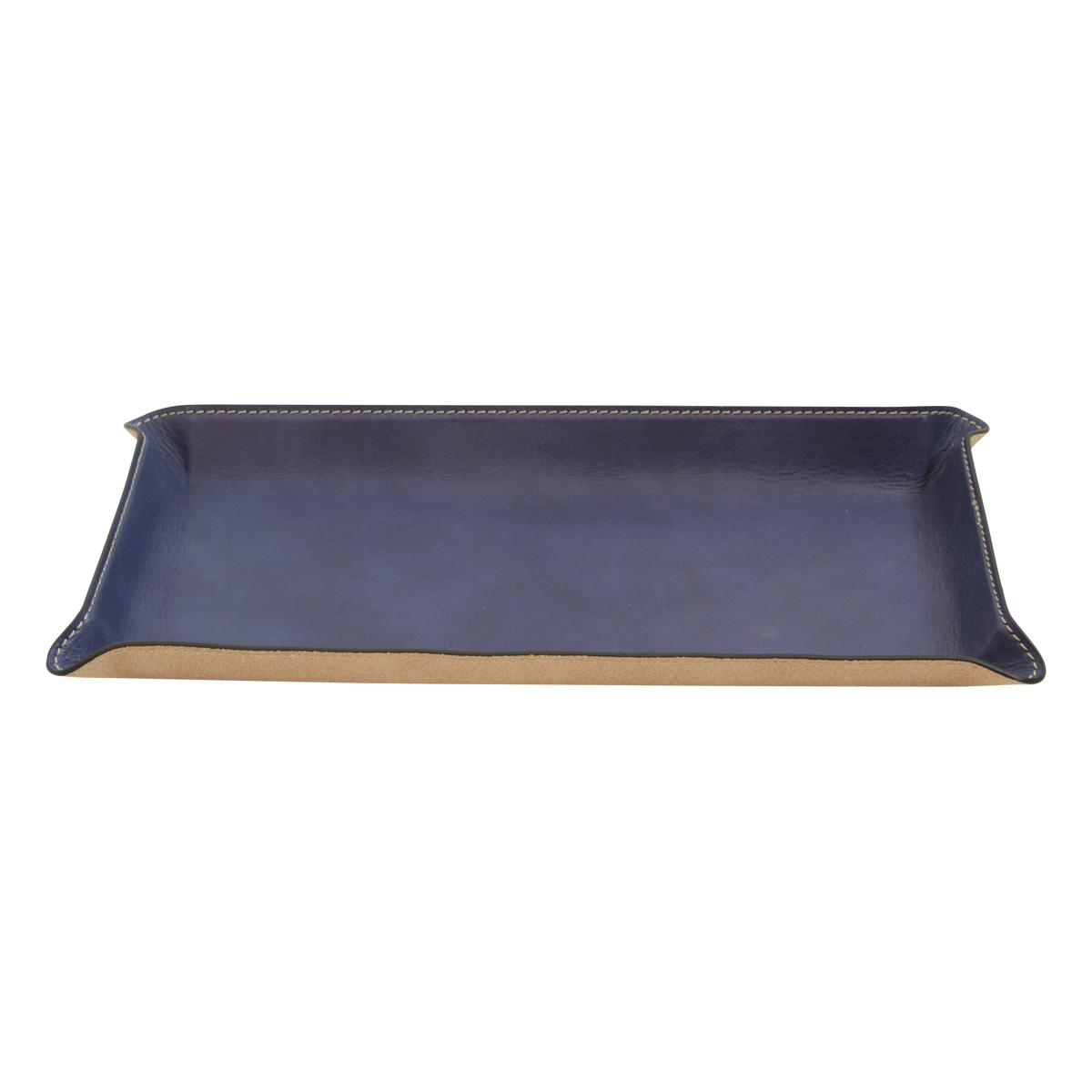 Leather desk tray |762089CB|Old Angler Firenze
