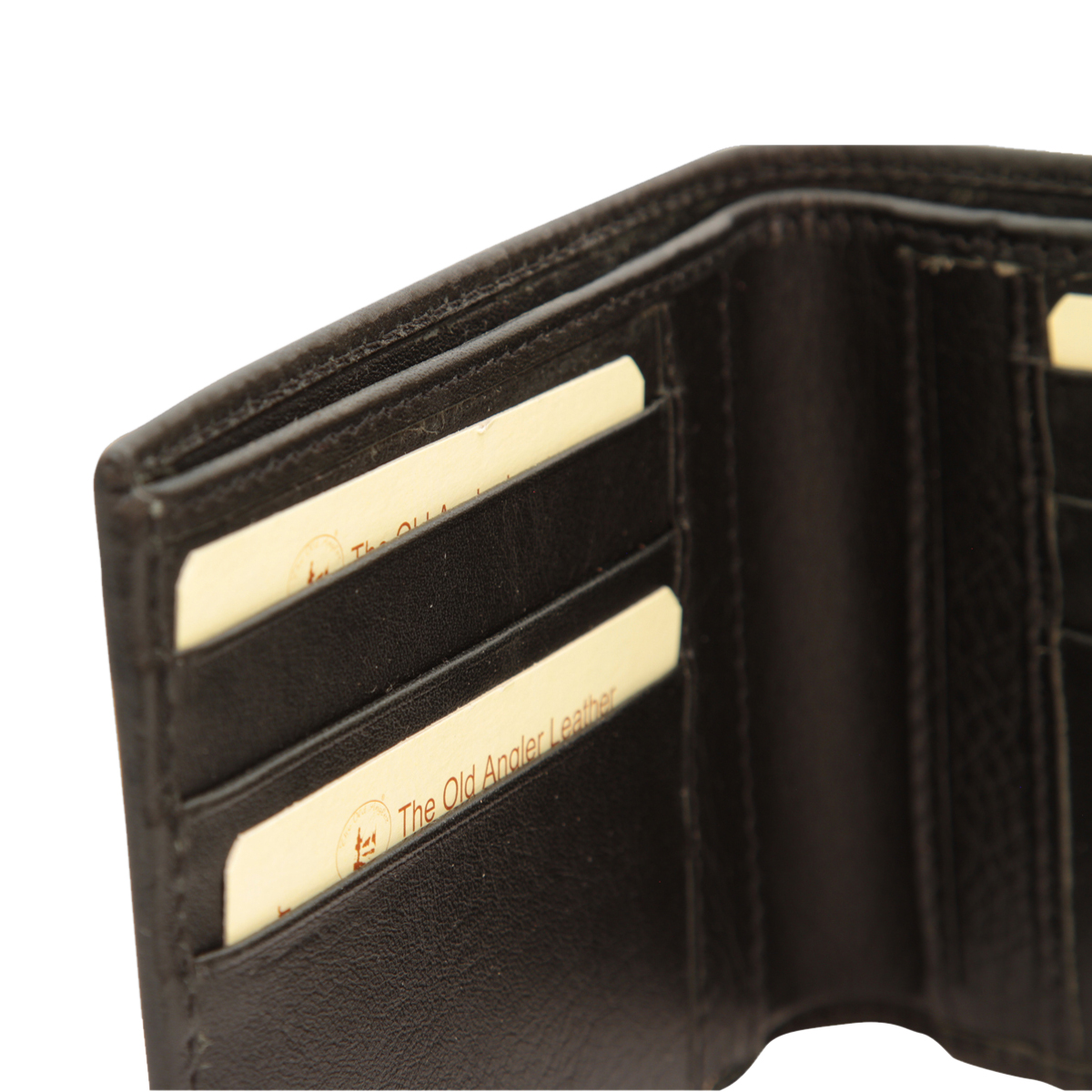 Leather bifold wallet - black | 800989NE | EURO | Old Angler Firenze