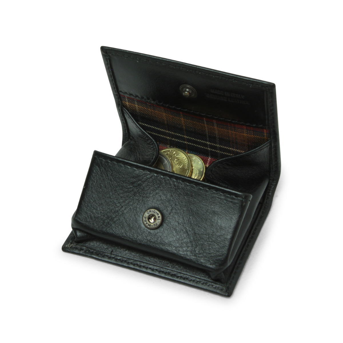 Leather Coin Purse - Brown | 806605MA US | Old Angler Firenze