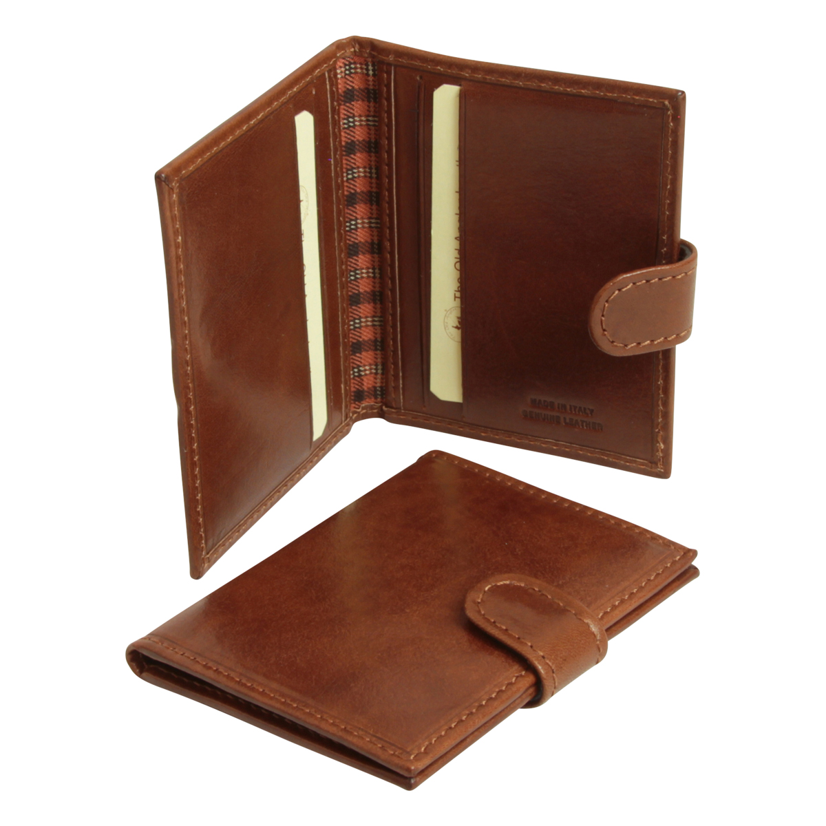 Wallet with snap closure - Brown | 851005MA UK | Old Angler Firenze